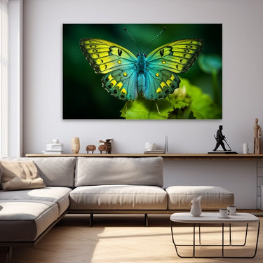Green Butterfly Painting